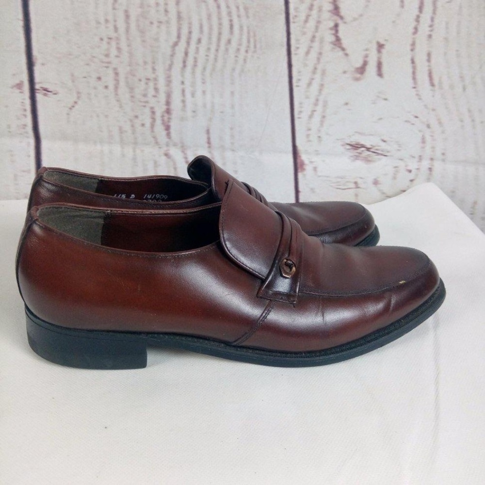 Nunn Bush Men's 11.5D Brown Leather Dress Shoes
